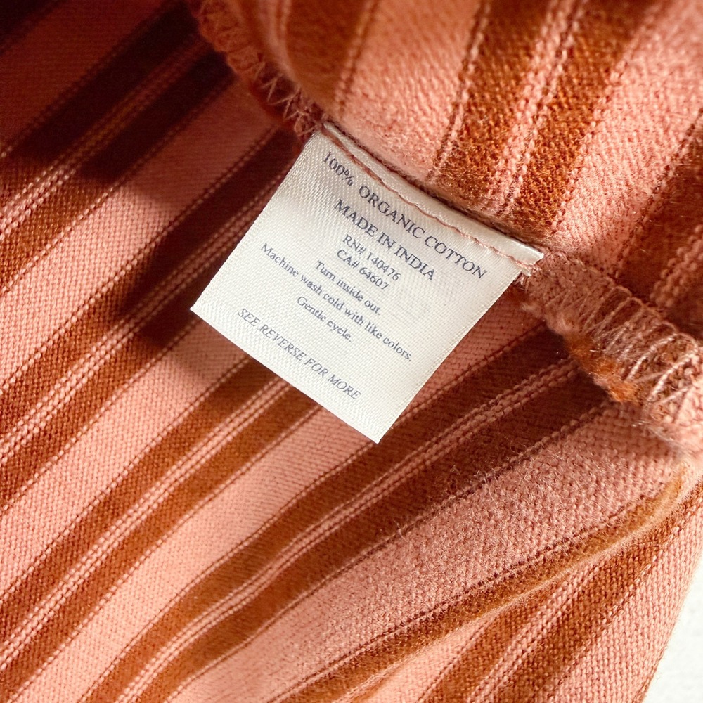 Faherty Hometown Rugby Shirt Size XL Womens Dusty Rose NEW - Picture 7 of 8